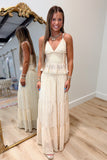 Soft Bloom Smocked Skirt Set Butter