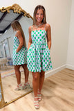 Palm Beach Patterns Floral Dress Green