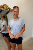 Chloe Cut Out Back Tee Grey