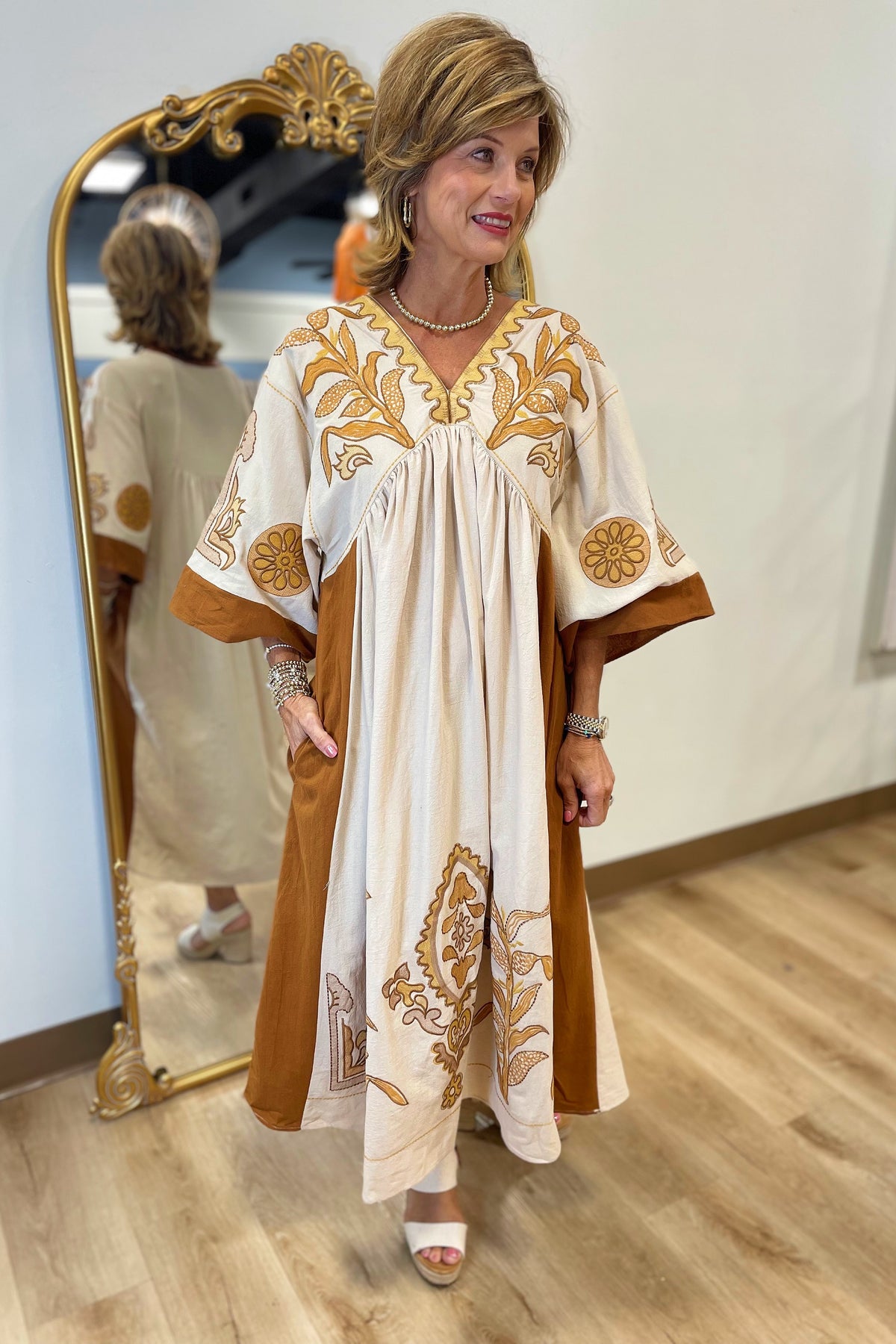 Bohemian Bliss Dress Brown