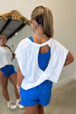Chloe Cut Out Back Tee White