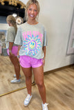 Good Vibes Sunshine Graphic Tee Mocha