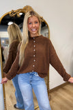 Cottage Cardigan Sweater Brown