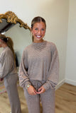 Cabin Cozy Striped Set Mocha