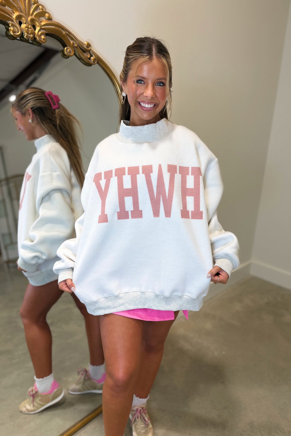 Jeshua/YHWH Reversible Mock Neck Sweatshirt