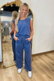 Glow Getter Pant Set Denim