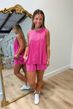 Sunshine Season Short Set Plum Pink