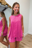 Sunshine Season Short Set Plum Pink