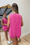 Sunshine Season Short Set Plum Pink