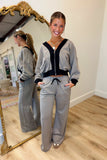 Elan Front Pocket Pant Set Taupe
