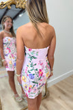 Malibu Bloom Floral Mini Dress Pink