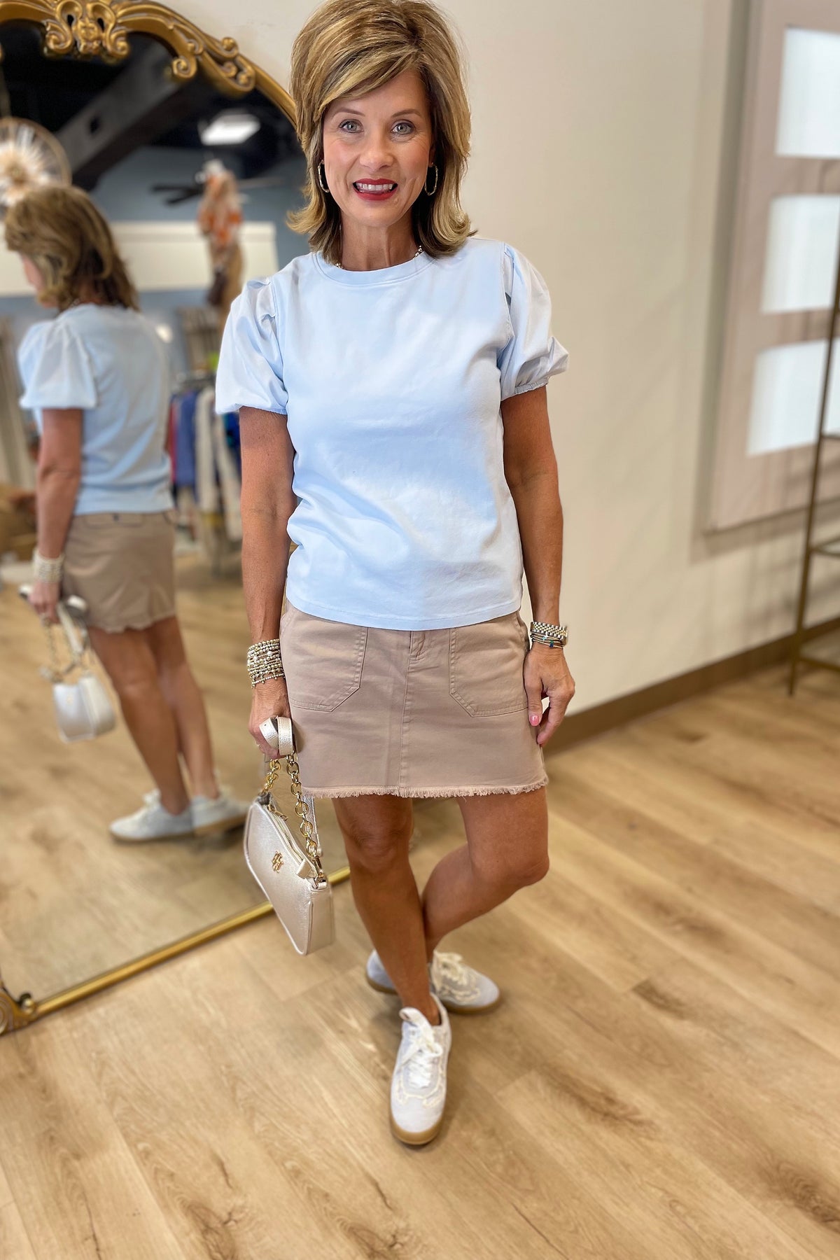 Dylan Cate Top Sky Blue