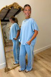 Dylan Sky Wide Leg Stripe Pant