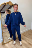 Dear John Trenton Fleece Top Black Iris