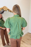 Must Be Fall Tie Top Olive