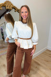 Rowan Belt Top Cream
