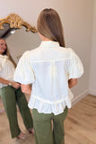 Must Be Fall Tie Top Cream