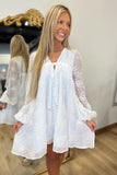 Ivory Elegance Embroidered Dress