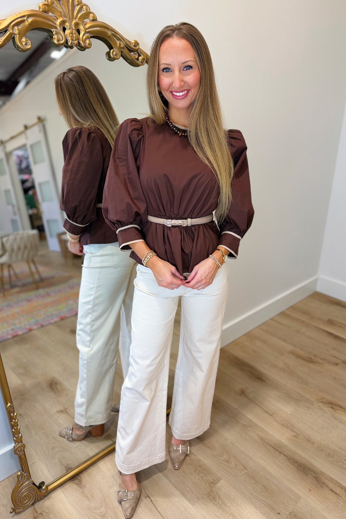 Rowan Belt Top Brown