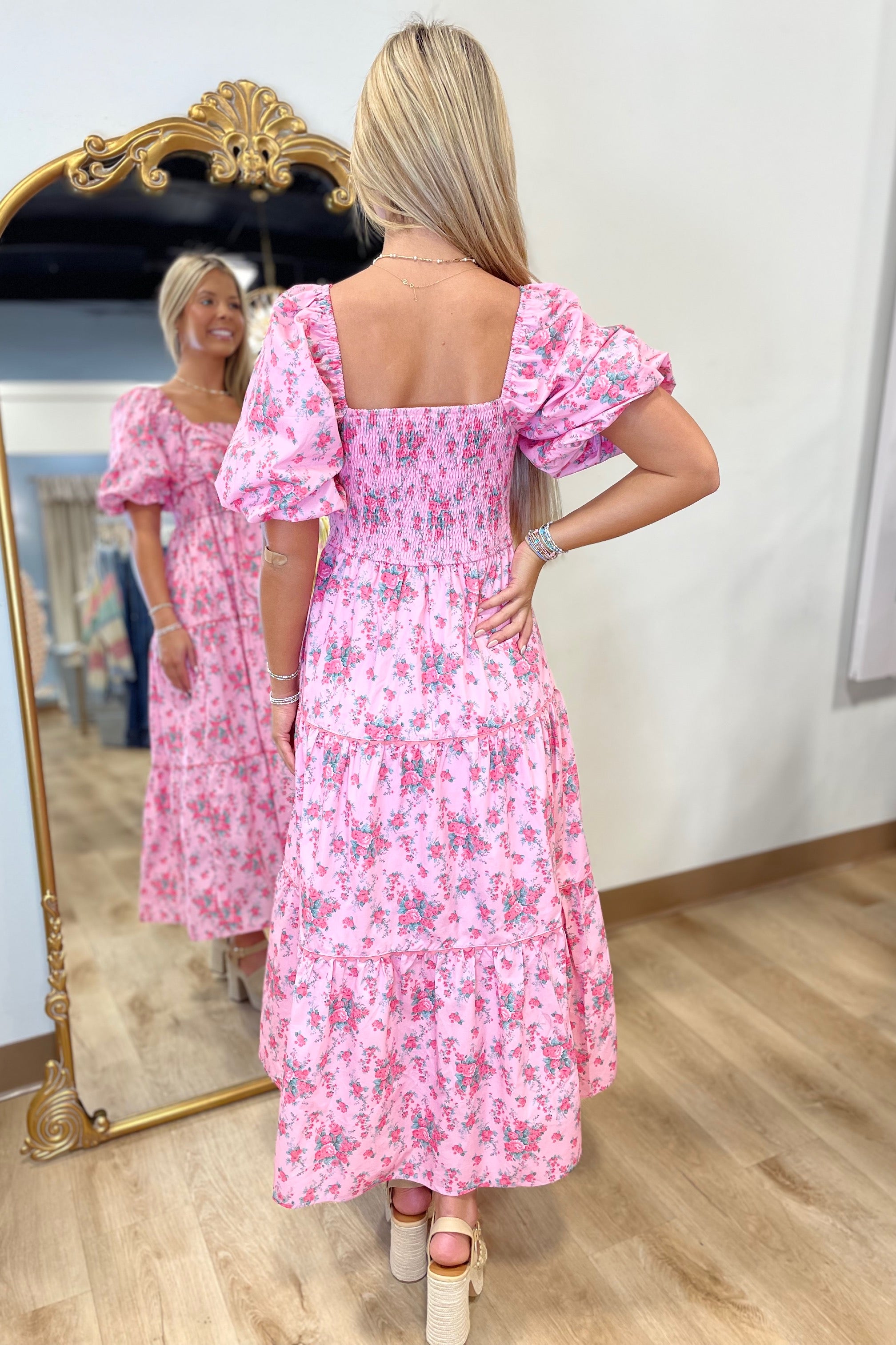 Blooms of Pink Dress