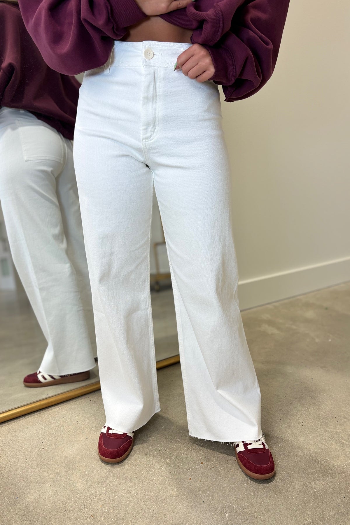 Hug Me Tight Jeans Cream