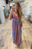 Autumn in Color Plaid Maxi Dress