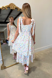 Darling Details Floral Smocked Dress Cream