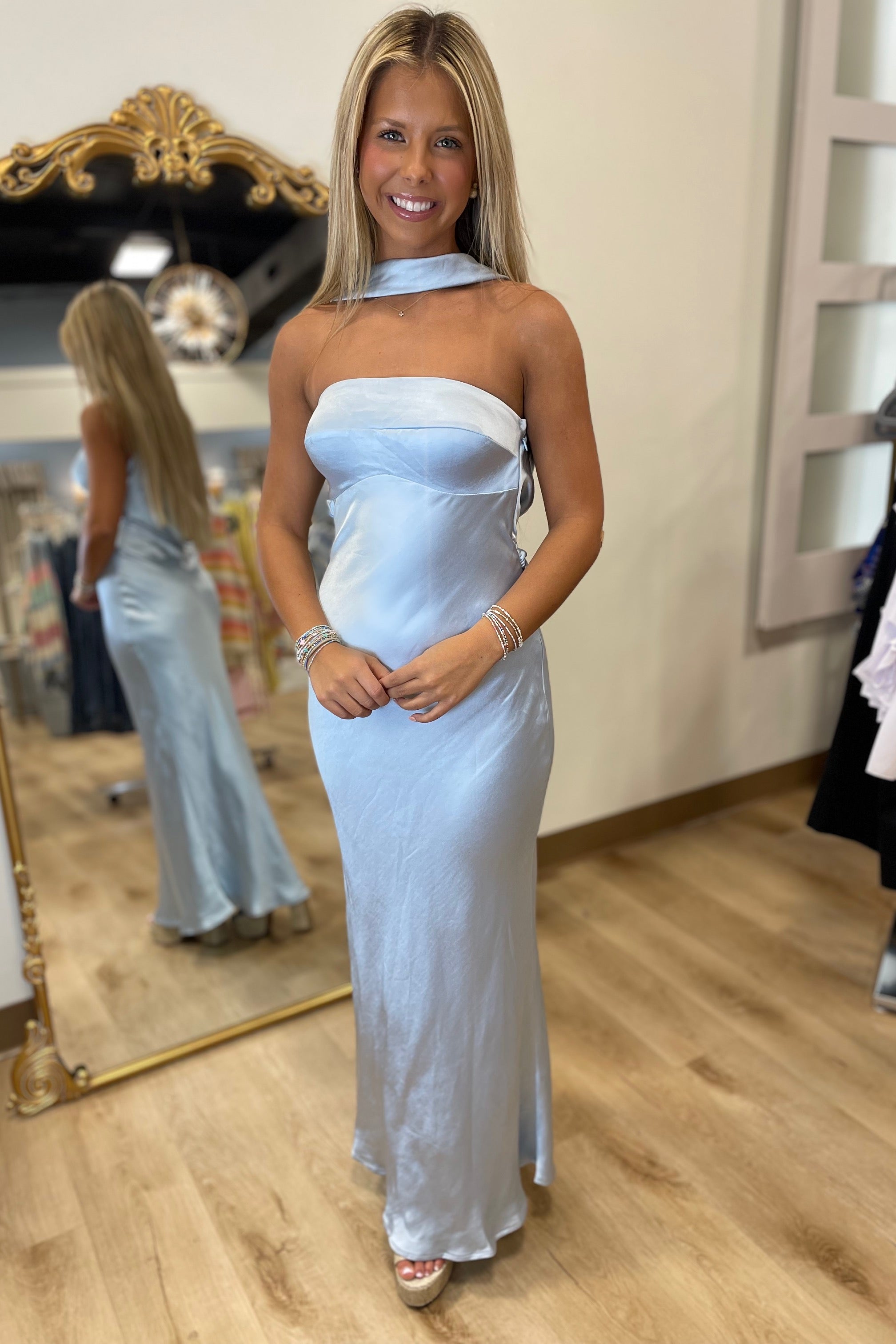 Luxe Affair Maxi Dress Blue