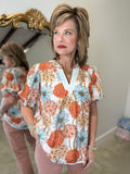 Umgee Garden Party Blouse Mint