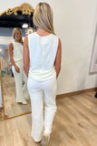 Play Ball 2 Piece Pant Set Cream