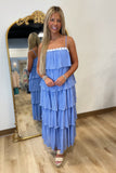 Periwinkle Tiers Maxi Dress
