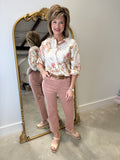 Renuar Butterfly Flower Blouse