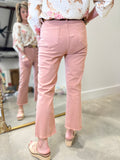 Renuar Woven Ankle Pant Mocha