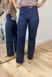 Bayeas Katia Wide Leg Jean Dark Rinse