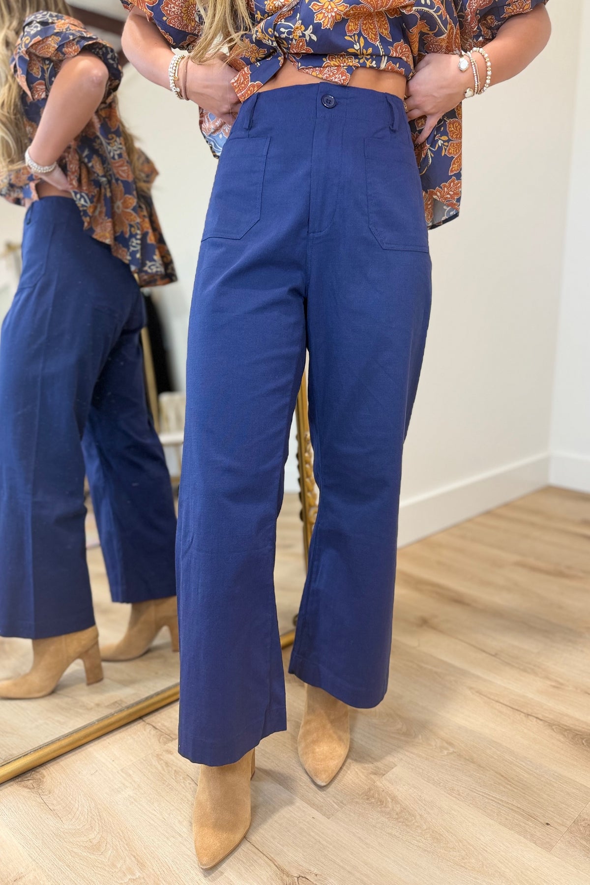 Go To Front Pocket Pant Navy