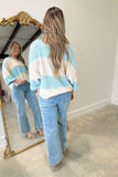 All Seasons Sweater Blue Stripes
