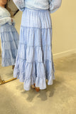 Sucker For Stripes Skirt Blue