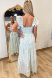 Sweet Honesty Floral Maxi Dress Blue