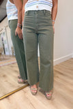 Hug Me Tight Jeans Olive