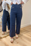 Equestrian Muse Buckle Pant Navy
