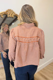 Fireside Plaid Blouse Rust