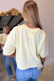 Basic Days Light Weight Cardigan Top Yellow