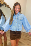 Dear John Quinn Corduroy Mini Skirt Cappuccino