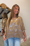 Bronze Experiences Metallic Top