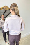 RD Style Mailyn 1/4 Zip Top Taupe