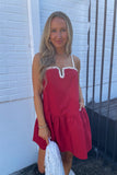Southern Saturday Dress Maroon