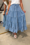 Polka Hontas Skirt Blue RESTOCK