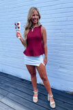 Tailgate Top Maroon