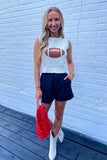 Football Sweater Tank Cream