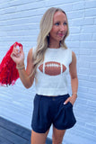 Football Sweater Tank Cream